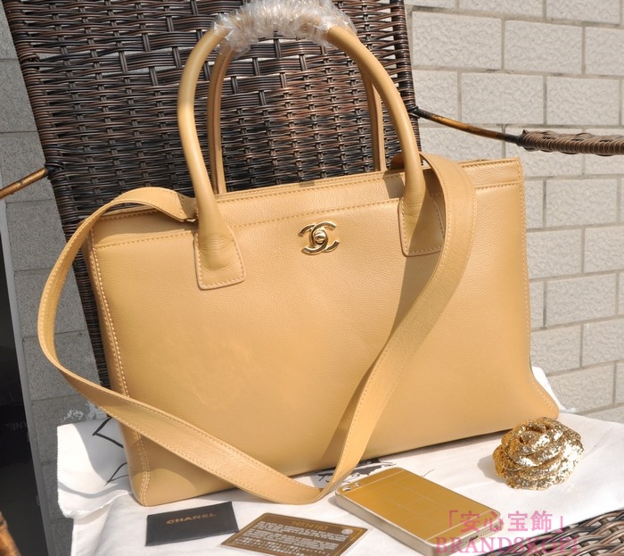 CHANEL（シャネル）トートバッグ/ブラウン/レザー/キャビアスキン(金具:ゴールド)A15206-2