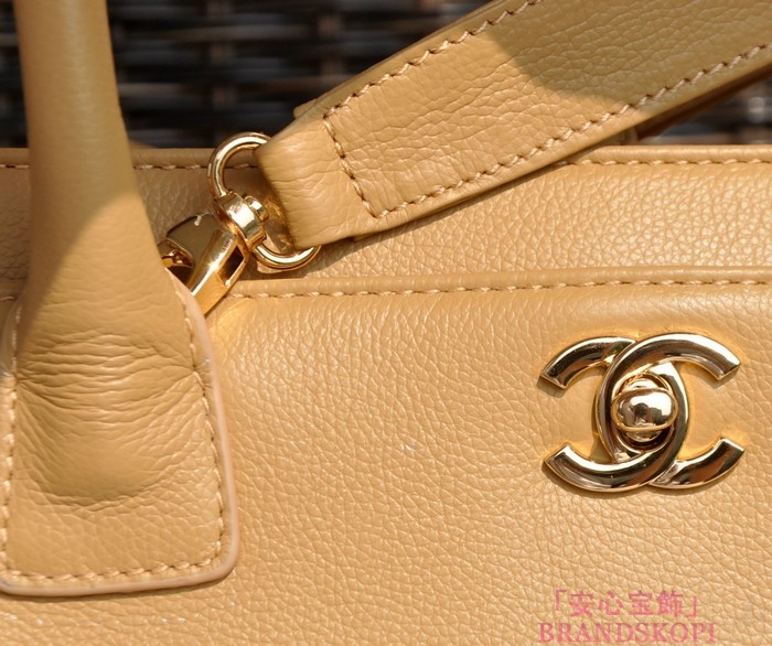 CHANEL（シャネル）トートバッグ/ブラウン/レザー/キャビアスキン(金具:ゴールド)A15206-2