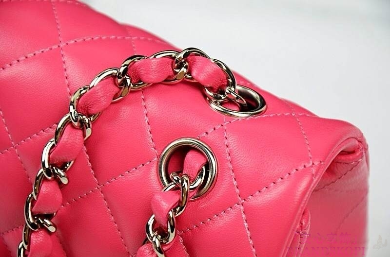 シャネル CHANEL マトラッセライン ラムスキン ショルダーバッグ チェリーピンク A1112