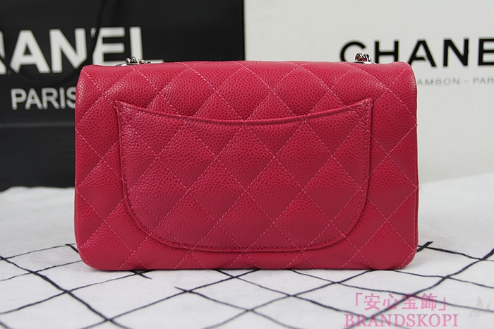 シャネル CHANEL マトラッセライン キャビアスキン ショルダーバッグ ローズ×シルバー金具 A1119