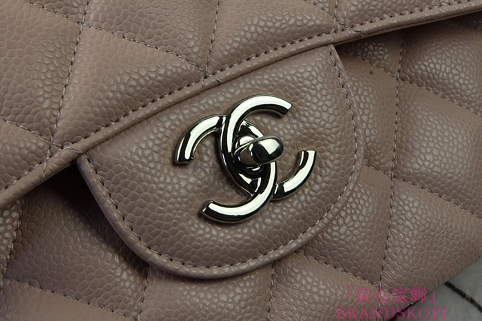 シャネル CHANEL マトラッセライン キャビアスキン ショルダーバッグ ピンク×シルバー金具 A1113