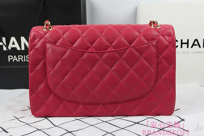 シャネル CHANEL マトラッセライン キャビアスキン ショルダーバッグ ローズ×ゴールド金具 A1113