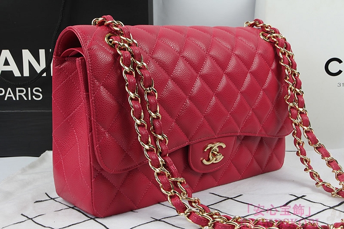シャネル CHANEL マトラッセライン キャビアスキン ショルダーバッグ ローズ×ゴールド金具 A1113