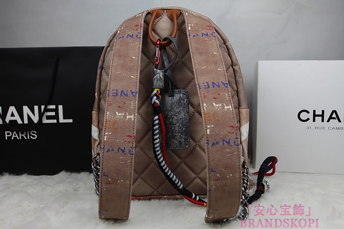シャネル リュック プリント キャンバス バックパック ココマーク 2014春夏コレクション A92352 / A92318