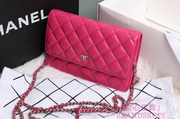 CHANEL(シャネル)/チェーンウォレット/ショルダーバッグ/ピンク/エナメル/A33814-14