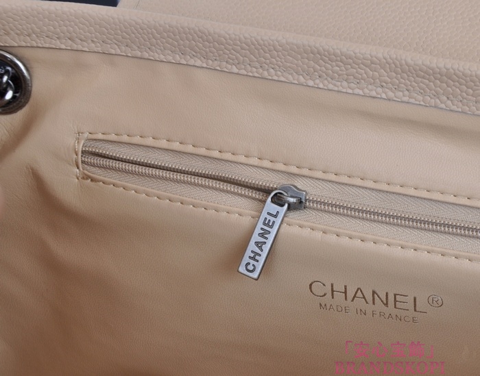 シャネル CHANEL キャビアスキン トートバッグ ワインレッド＆ヴィンテージ金具 A90456-1