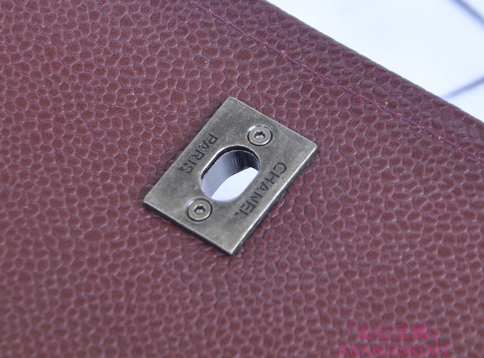 シャネル CHANEL キャビアスキン トートバッグ ブルー＆ヴィンテージ金具 A90456