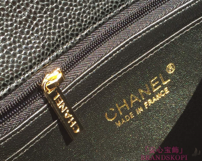 シャネル CHANEL マトラッセライン キャビアスキン ショルダーバッグ ブラック  A1116-14