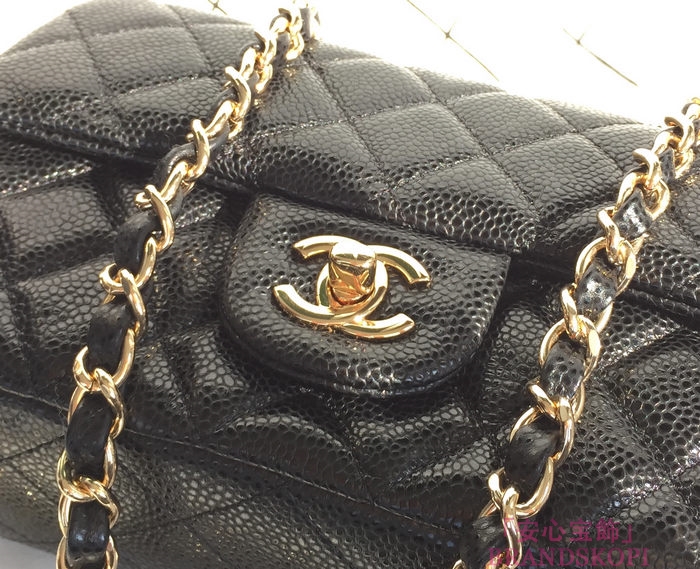 シャネル CHANEL マトラッセライン キャビアスキン ショルダーバッグ ブラック  A1116-14