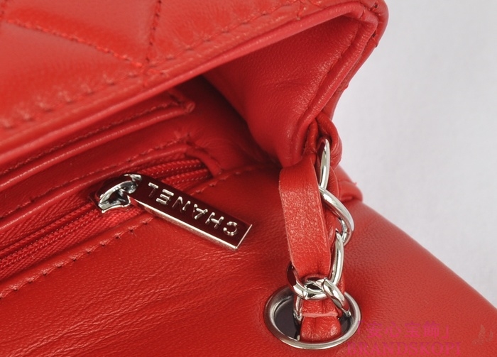 シャネル CHANEL マトラッセライン ラムスキン ショルダーバッグ レッド  A1116-12