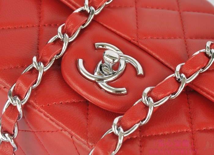 シャネル CHANEL マトラッセライン ラムスキン ショルダーバッグ レッド  A1116-12