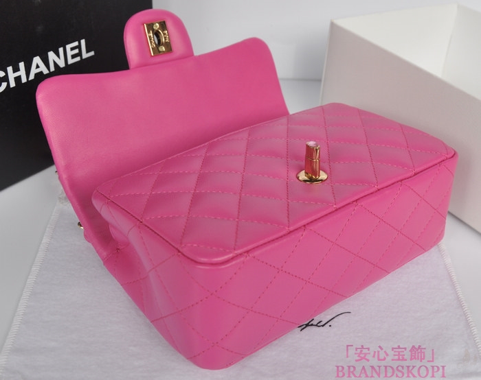 シャネル CHANEL マトラッセライン ラムスキン カラーストーン ショルダーバッグ ピンク＆シャンパンゴールド A49258-3