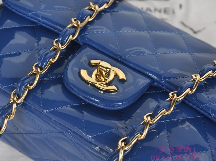 シャネル CHANEL マトラッセライン エナメル ショルダーバッグ ブリュエッテ A1116-8