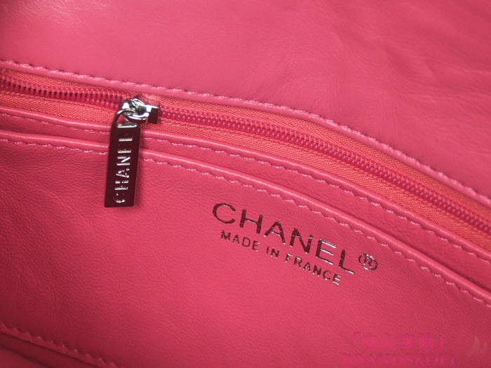 シャネル CHANEL マトラッセライン エナメル ショルダーバッグ ピンク A1116-7