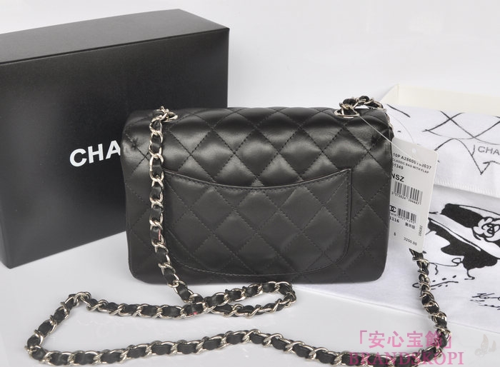 シャネル CHANEL マトラッセライン ラムスキン ショルダーバッグ ブラック A1116