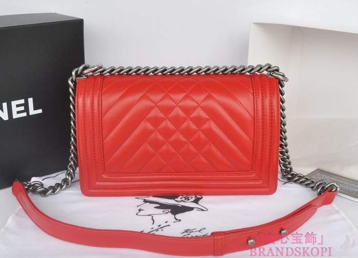 シャネル チェーンショルダーバッグ ボーイシャネル マトラッセ ココマーク A90191-4 CHANEL バッグ