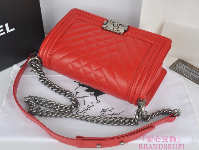 シャネル チェーンショルダーバッグ ボーイシャネル マトラッセ ココマーク A90191-4 CHANEL バッグ