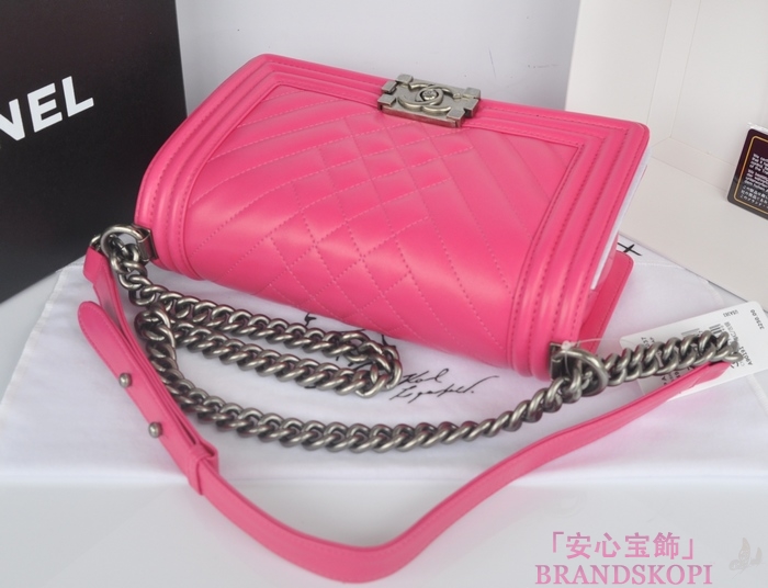シャネル チェーンショルダーバッグ ボーイシャネル マトラッセ ココマーク A90191-3 CHANEL バッグ