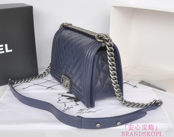 シャネル チェーンショルダーバッグ ボーイシャネル マトラッセ ココマーク A90191-1 CHANEL バッグ