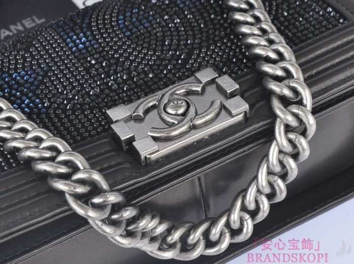 CHANEL  シャネル ボーイシャネル　ローズフォンセ ビジューデザイン A67086-10 ヴィンテージ金具