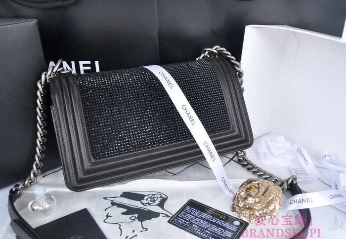 CHANEL  シャネル ボーイシャネル　ローズフォンセ ビジューデザイン A67086-10 ヴィンテージ金具
