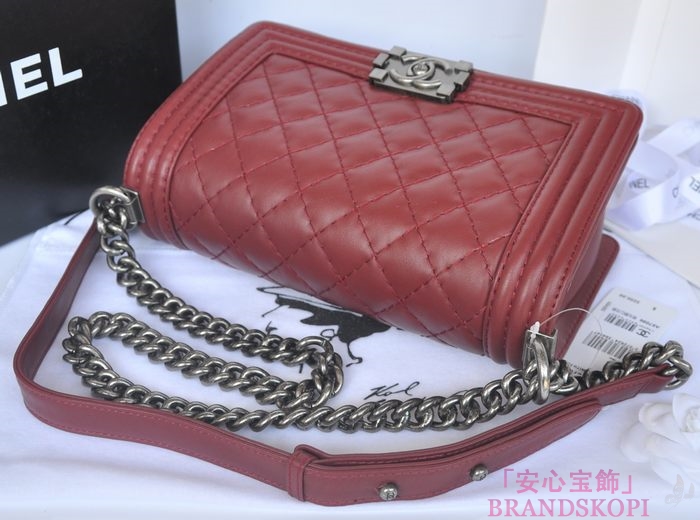 CHANEL　シャネル　ボーイシャネル チェーンショルダーバッグ　マトラッセ　A67086-8 ヴィンテージ金具