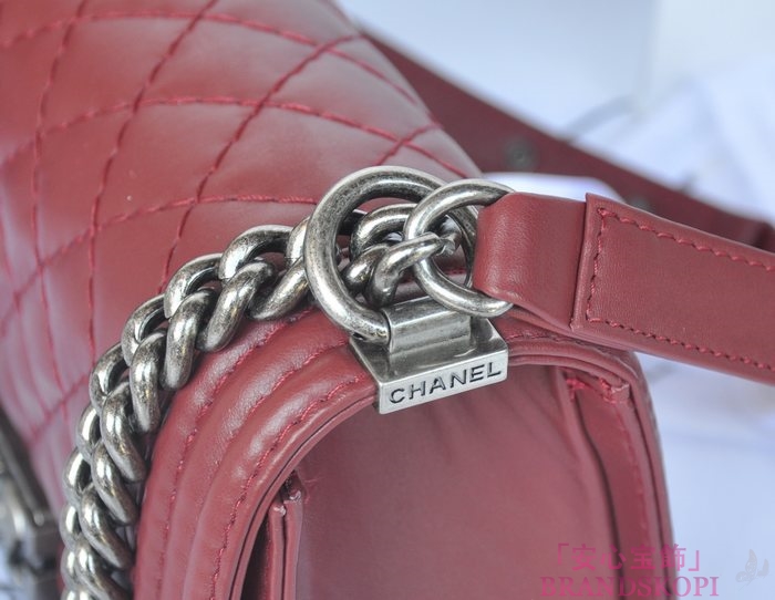 CHANEL　シャネル　ボーイシャネル チェーンショルダーバッグ　マトラッセ　A67086-8 ヴィンテージ金具