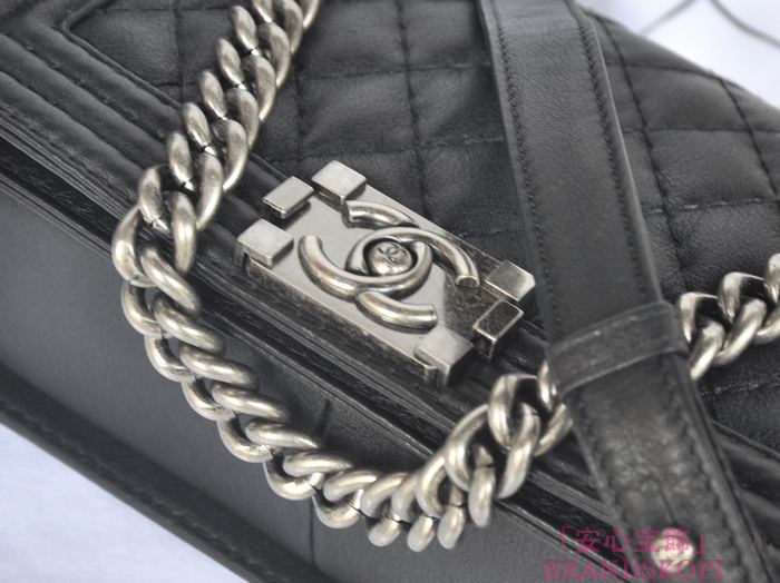 CHANEL　シャネル　ボーイシャネル チェーンショルダーバッグ　マトラッセ　A67086-1 ヴィンテージ金具