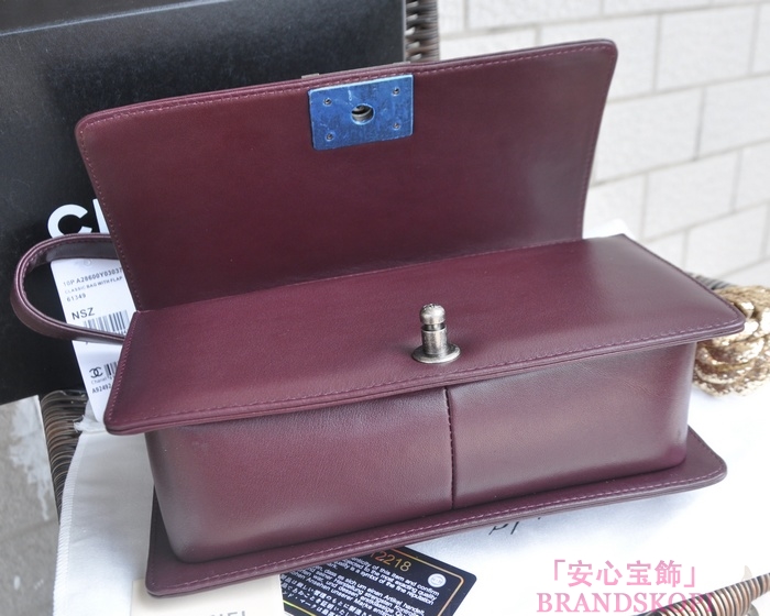 シャネル ショルダーバッグ/ボーイシャネル/A92493-2/ワインレッド/レディース