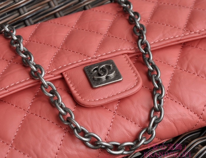 シャネル CHANEL ラムスキン ショルダーバッグ ピンク 四キット A91808-2