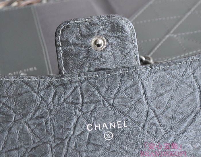 シャネル CHANEL ラムスキン ショルダーバッグ ダークブラウン 四キット A91808-1