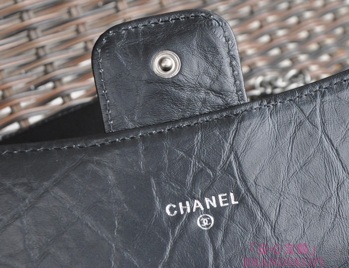 シャネル CHANEL ラムスキン ショルダーバッグ ブラック 四キット A91808