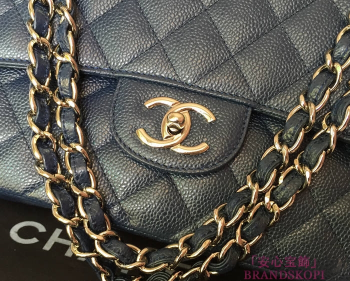 シャネル CHANEL マトラッセライン キャビアスキン ショルダーバッグ ブリュエッテ A36098/A36097