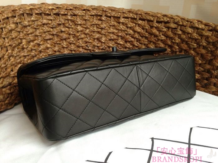 CHANEL(シャネル) マトラッセ Wフラップ チェーンバッグ ラムスキン A1113/A1112 黒 ブラック金具