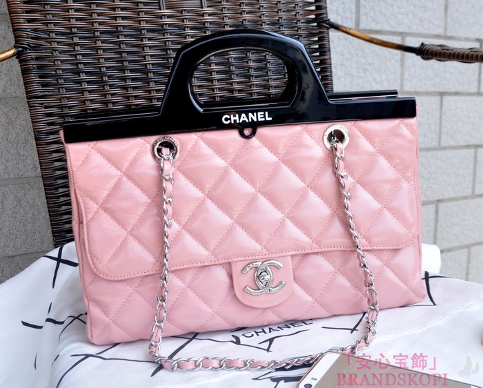 シャネル CHANEL トートバッグ&ショルダーバッグ  ピンク A5661-3