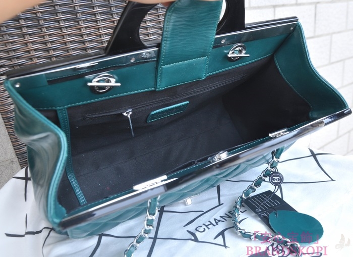 シャネル CHANEL  トートバッグ&ショルダーバッグ  エメラルドグリーン A5661-2