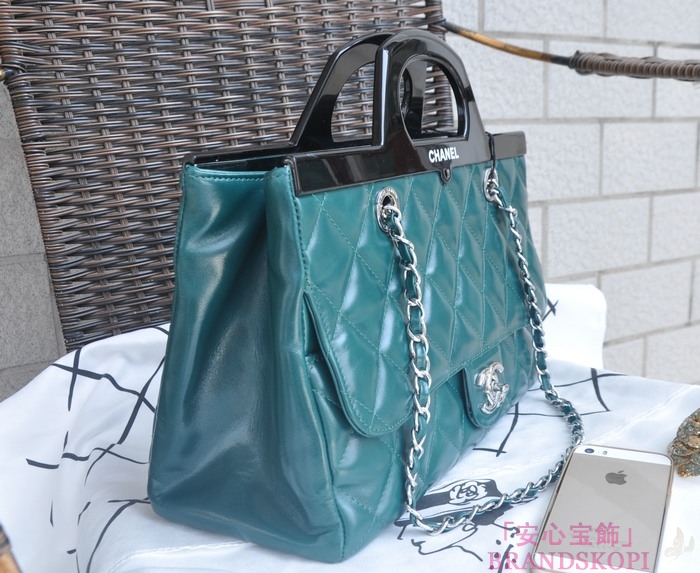シャネル CHANEL  トートバッグ&ショルダーバッグ  エメラルドグリーン A5661-2