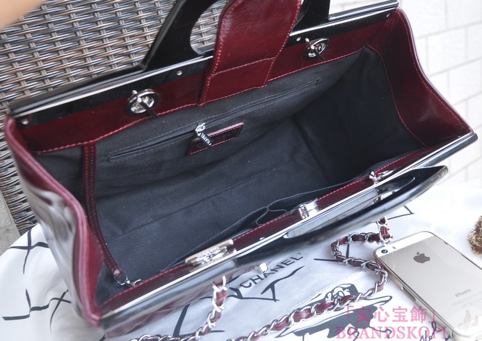シャネル CHANEL トートバッグ&ショルダーバッグ  ワインレッド A5661-1