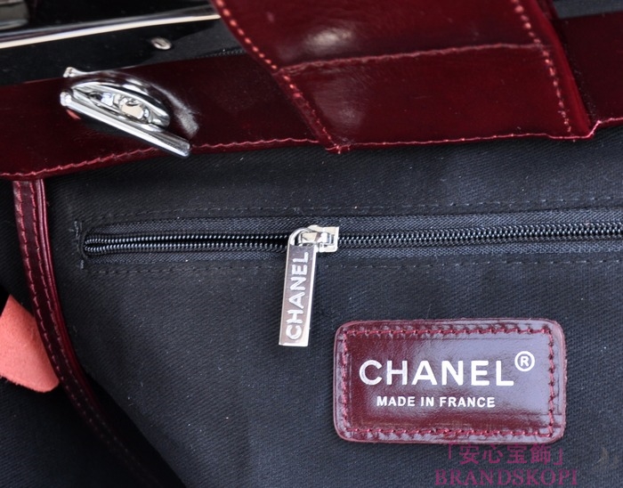 シャネル CHANEL トートバッグ&ショルダーバッグ  ワインレッド A5661-1
