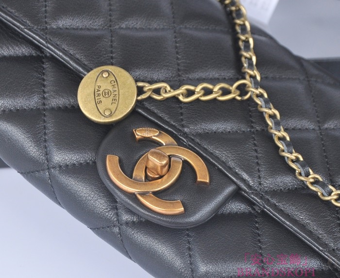 シャネル CHANEL マトラッセライン A50041-6 バッグ ショルダーバッグ レディース ブラック ラムスキン クラッチ