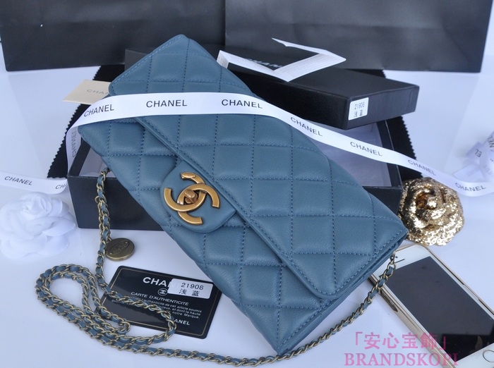 シャネル CHANEL マトラッセライン A50041-4 バッグ ショルダーバッグ レディース ライトブルー ラムスキン クラッチ