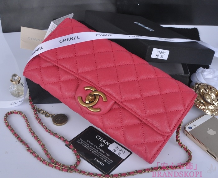シャネル CHANEL マトラッセライン A50041-3 バッグ ショルダーバッグ レディース レッド ラムスキン クラッチ