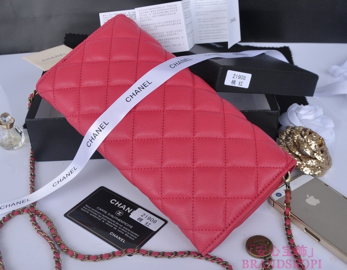 シャネル CHANEL マトラッセライン A50041-3 バッグ ショルダーバッグ レディース レッド ラムスキン クラッチ