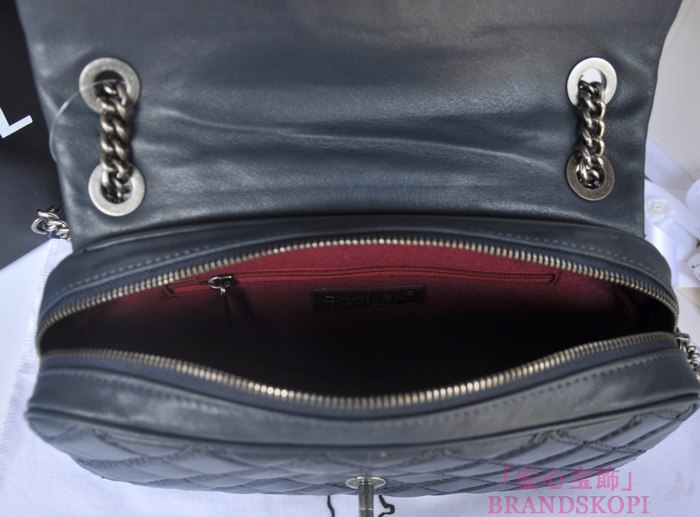CHANEL/シャネル 金具付きチェーンショルダーバッグ ブリュエッテ×シルバーアンティーク  A67824-1
