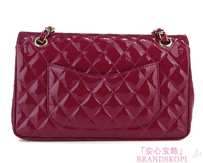 CHANEL/シャネル 金具付きチェーンショルダーバッグ パープル ×シルバー金具 /ゴールド金具 CH042112
