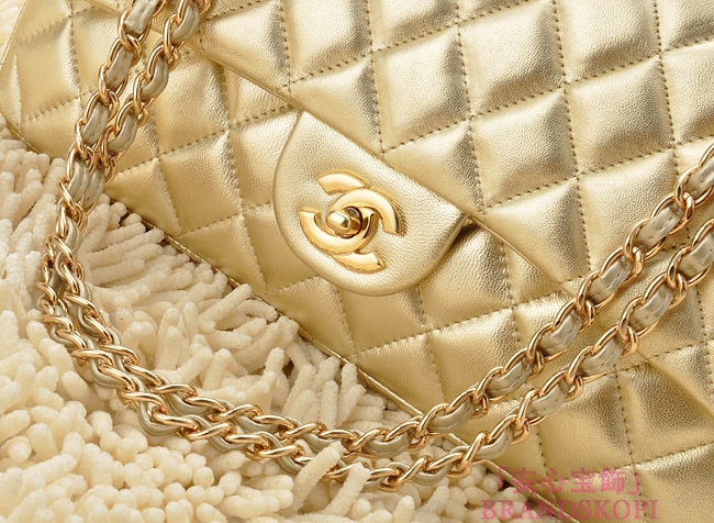 CHANEL/シャネル 金具付きチェーンショルダーバッグ 金色×シルバー金具 /ゴールド金具 CH042110