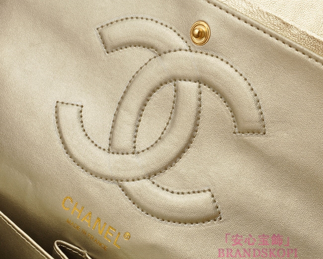 CHANEL/シャネル 金具付きチェーンショルダーバッグ 金色×シルバー金具 /ゴールド金具 CH042110