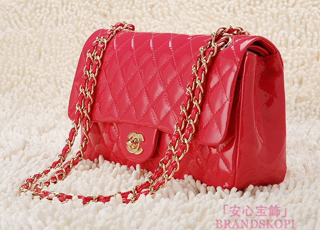 CHANEL/シャネル 金具付きチェーンショルダーバッグ ピンク×シルバー金具 /ゴールド金具 CH042107