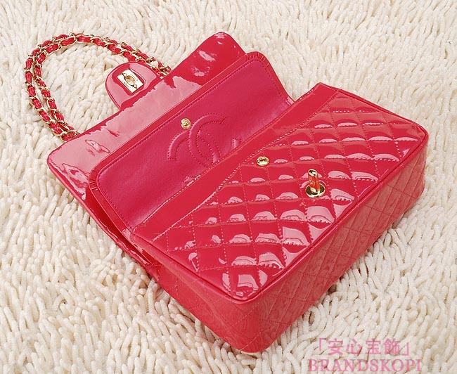 CHANEL/シャネル 金具付きチェーンショルダーバッグ ピンク×シルバー金具 /ゴールド金具 CH042107
