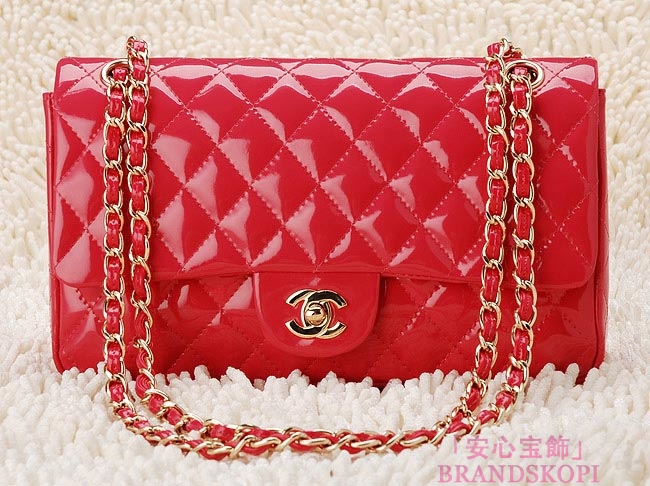 CHANEL/シャネル 金具付きチェーンショルダーバッグ ピンク×シルバー金具 /ゴールド金具 CH042107
